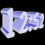 3D Blue Digital Clock icon