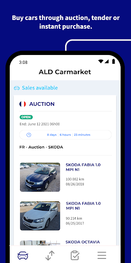 Android application Ayvens Carmarket screenshort