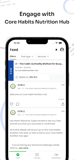 Core Habits Nutrition Hub ekran görüntüsü