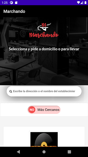 Android application Marchando screenshort