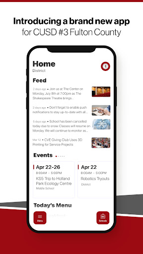 Android application CUSD3 Fulton County, IL screenshort