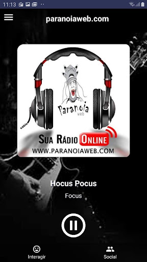 Android application Radio Paranoia Web screenshort