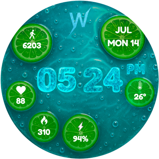 Lime Soda - watch face Download on Windows