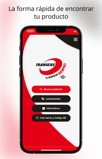 Android application Transejes Catalogo screenshort