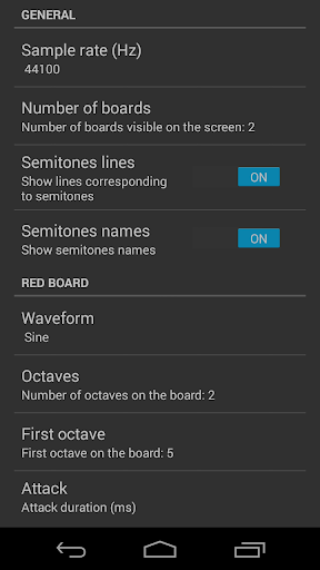 Slider Synth Screen 2