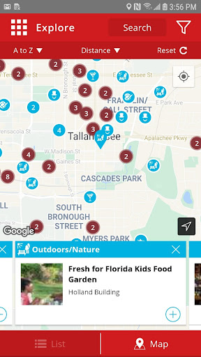 Screenshot of Visit Tallahassee!