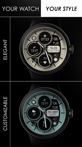 Android application Cream - Beige Watch Face screenshort