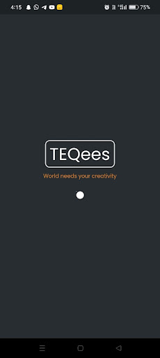 Android application TEQees - Showcase Ur Expertise screenshort