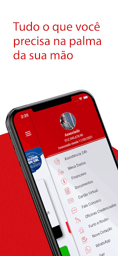 Android application Left Assistência screenshort