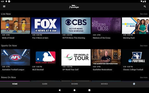 Screenshot of FidelityTV