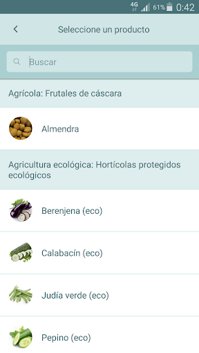 Precios Agrarios de Andalucía Screen 2