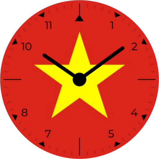 Android application Vietnam Analog Watch Face screenshort