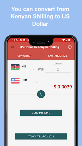 US Dollar to Kenyan Shilling Screen 3
