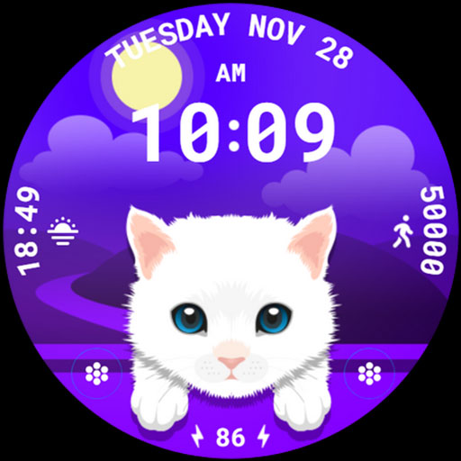 Cat Animated Watch Face 089 logo