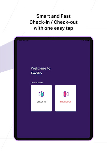 Facilio - Visitor Kiosk Screen 2