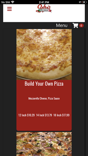 Sofias Pizzeria Screen 3
