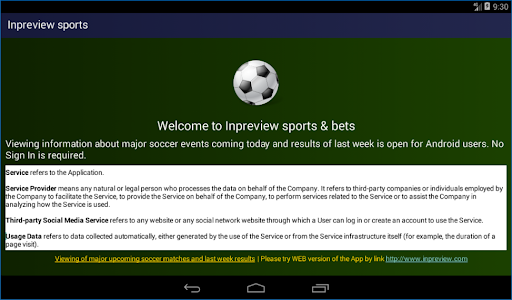 Inpreview Bets Screen 2
