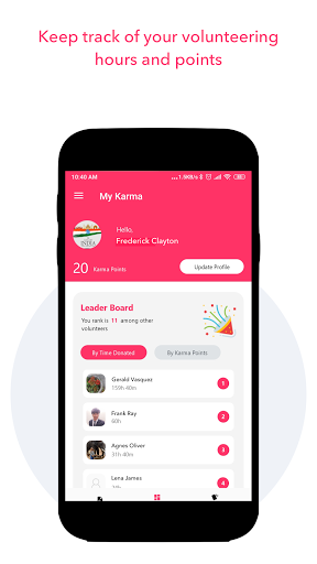 MyKartavya - The Volunteering Screen 2
