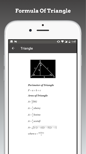 Screenshot of Area and Volume Calculator