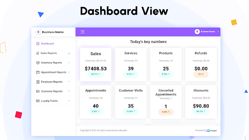 Hubwallet Reports Screen 3