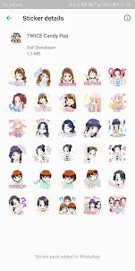 WA Kpop Stiker