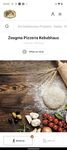 Android application Zeugma Pizzeria Kebabhaus screenshort