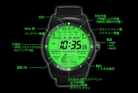 F03 WatchFace for LG G Watch Rのおすすめ画像2