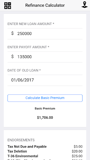 Frontier Title Calculator Screen 3