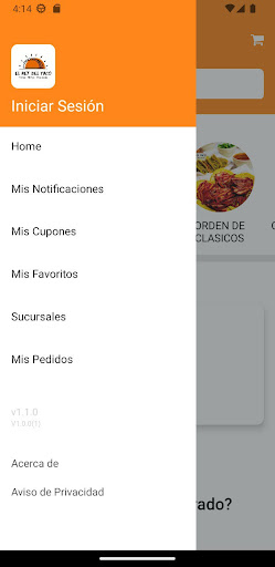 Android application El Rey del Taco screenshort