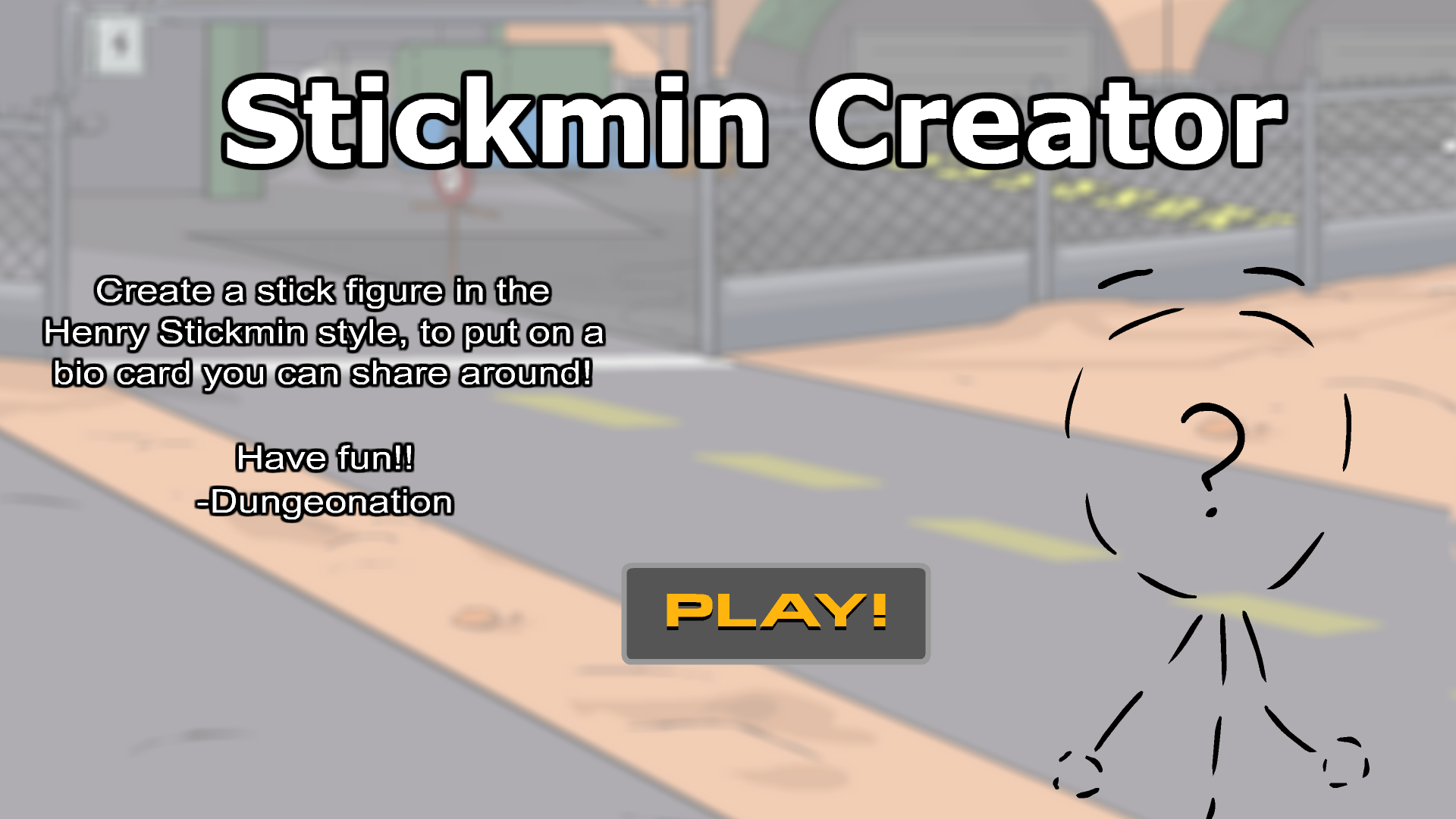 Stickman Stickmin Creator