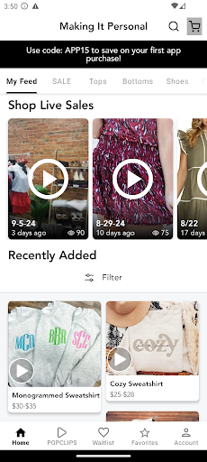 Android application Making It Personal screenshort