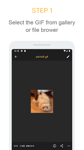 Gif mini: GIF Editor Screen 2