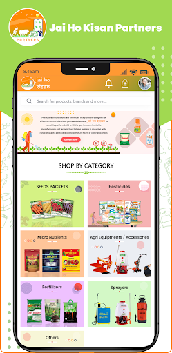 Android application Jai Ho Kisan Partners screenshort