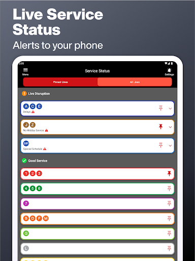 Screenshot of New York Subway – MTA Map NYC