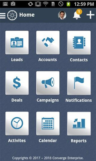 Android application ConvergeHub screenshort