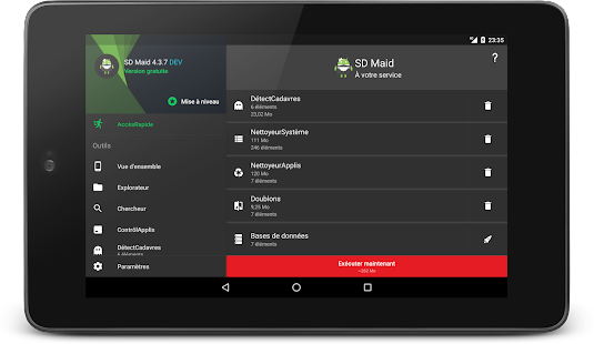 SD Maid — Outil de nettoyage du système Capture d'écran