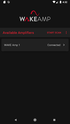 Android application WAKE Amp screenshort
