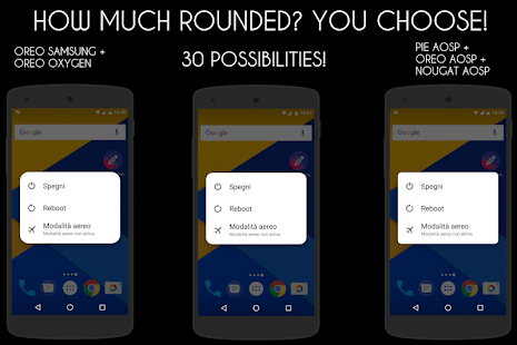 RoundedUI Pie,Samsung,Oreo,Oxy Ekran görüntüsü