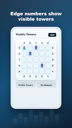 Skyscrapers Logic Puzzle screenshot