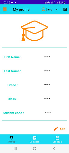 Android application Student Notepad screenshort