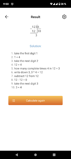 Column division method Screen 2