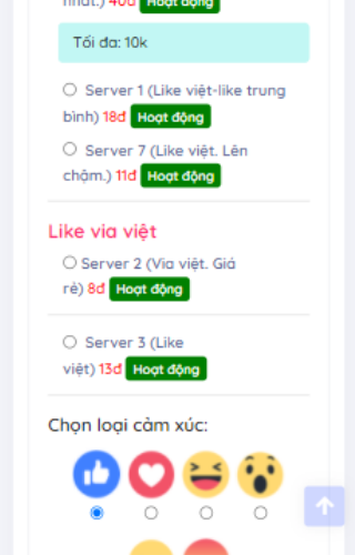 Đại lý Like Khởi Nghiệp Screen 3