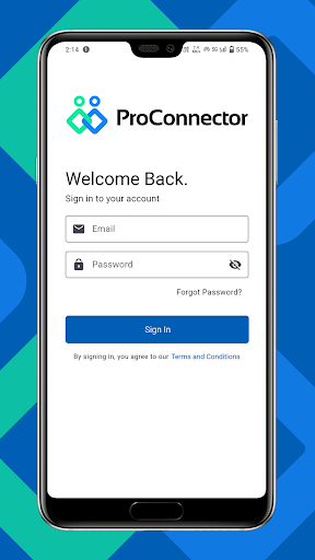 Android application ProConnector.io screenshort
