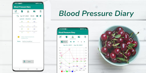 Android application Blood Pressure Diary screenshort