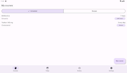 Reminders and pills tracker