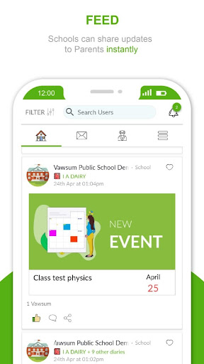Android application Vawsum - School App - ERP screenshort