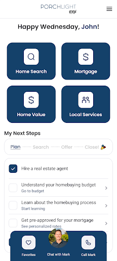 Android application PorchLight Realty screenshort