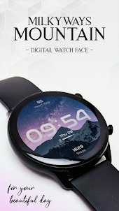 Milky Way Mountain Watch Face