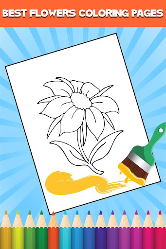 Flowers Coloring Book Screen 2