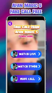 Afan Magic 5 Call Prank App